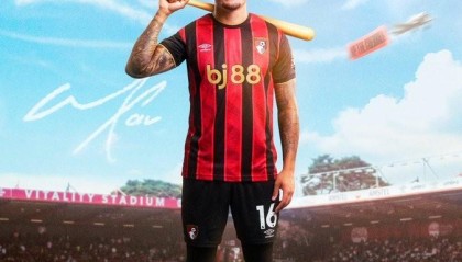 官方：伯恩茅斯同26岁的英格兰后腰塔韦尼耶续约至2029年